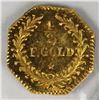 Image 2 : CALIFORNIA  TERRITORIAL GOLD 1881 1/2F GOLD OCT.
