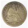 Image 1 : RARE OFF CENTER 1858-O SEATED HALF