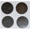 Image 1 : 4 EARLY LARGE CENTS 1800