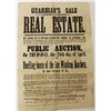 Image 1 : ORIGINAL POSTER 1859 PUBLIC AUCTION NH