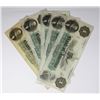 Image 1 : LOT OF 5 1850'S BANK OF AMERICA $1