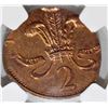 Image 2 : 1985 GREAT BRITIAN TWO PENCE NGC MS 65