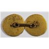 Image 2 : SOLID GOLD 22K ROMAN DESIGN CUFF LINKS