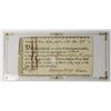 Image 1 : RARE 1786 BEARER TREASURY CERTIFICATE BOSTON