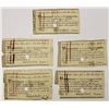 Image 1 : RARE LOT OF 5 1786 BEARER TREASUERE'S NOTE XF