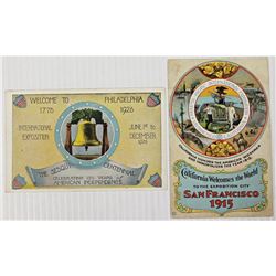 2 OUSTANDING COMMEMORATIVE CARDS