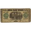 Image 1 : AMES IRON WORKS 20 CENTS CIVIL WAR SCRIP