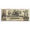 Image 1 : VERY RARE 1852 PEOPLE'S BANK