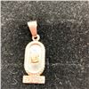 Image 2 : Sterling Silver and Gold Mayan Pendant