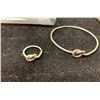 Image 2 : A Sterling Silver Knot Bangle and Matching Ring