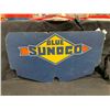 Image 2 : Blue Sunoco Cardboard Radiator Weather Protector 1920's  19.5" w x 11.5" H