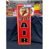 Image 1 : Texaco Fire Chief Gasoline Free Air Tin Sign Reproduction 18" h x 6" w