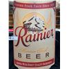 Image 2 : Vintage Rainier Beer Cardboard Sign 13.5" W x 28" H