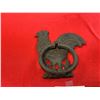Image 2 : Cast Iron Rooster Door Knocker 9" h x 7" w