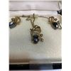 Image 2 : A Good Vintage Black Alaska Diamond Set In Original 1950's Box