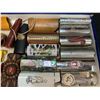 Image 2 : Lot of 19 Cigarette Lighter Covers. Metal and some Wooden