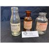 Image 1 : 3 Antique North Vancouver Pharmacutical Bottles. Poison, Benzene and Cod Liver Oil
