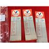 Image 2 : Vintage  New Old Stock Oil Change Tags. 3 Of them From the 1960's