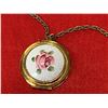 Image 2 : Very Nice Enamel and Gold Plated Locket 1950's
