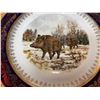Image 2 : A Superb Limoges France Gold Bordered Plate With Wild Boars on it.