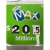 Image 2 : A Store Display Lottery Sign 33" W x 14" H 5.5" Thick Lotto Max And 649 Revolving Numbers
