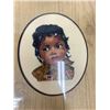 Image 2 : 2 Vintage Petit Point Indian Children In Frames