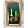 Image 1 : Mid Century Modern Cityscape Painting Signed B.Scans Canadian Artist