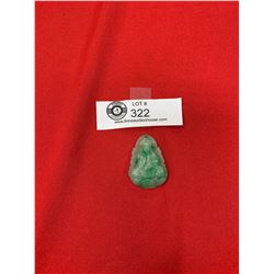 1.5" h .5" W Jade Buddah