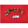 Image 1 : 12 Vintage Wade Red Rose Tea Figures