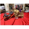 Image 1 : Vintage Toy Car and a Plastic Dog Both in Played Condition