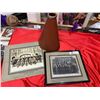 Image 1 : 2 Vintage Photographs Military and a Chemical Engineer in Facility Place an Old Megaphone