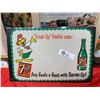 Image 1 : Vintage Fresh Up Freddy's Says 7 Up Placemat. In Very Good Condition. 15.5"w x 10.5" H