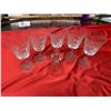 Image 1 : 6 Pieces of Crystal. 5 Glasses and 1 Bell