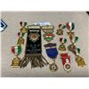 Image 2 : Lot of Fraternal Pins, Medals, Legion Medals etc