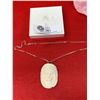 Image 1 : Silver Necklace with a  Bone Lionhead Pendant