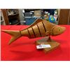 Image 1 : Nicely Made Fish Carving. 13" L x7" w Very Nicely Made