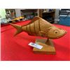 Image 2 : Nicely Made Fish Carving. 13" L x7" w Very Nicely Made