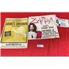 Image 1 : Vintage Rock Posters C-Fox Presents James Brown and Frank Zappa Poster