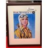 Image 1 : Very Nicely Framed 1942 Star Weekly. 17"W x 21" H Nicely Recopied in Frame