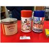 Image 2 : 2 Vintage Kids Thermoses GI Joe and Mickey Mouse, Plus 2 Tobacco Tins