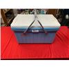 Image 1 : Vintage Coleman Cooler with Handles. 23" w x 14" thick x 13" H