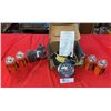 Image 1 : Small Box of Miscellaneous Flashlights and Air Gauge and a Tool Piece