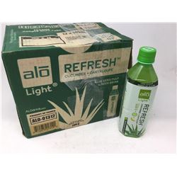 Case of Alo Light Cucumber Cantaloupe Aloe Vera Pulp & Juice Drink (12 x 500ml)