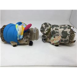Lot of 2 Zoo-Bilee Hedgehog Dog Toys