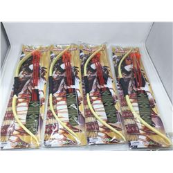 Lot of 4 Bow and Arrow Toys