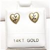 Image 4 : 14K Yellow Gold "Screwback" Earrings, Made in Canada, Suggested Retail Value $200