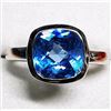Image 1 : Silver Aquamarine Ring (~Size 6), Suggested Retail Value $80