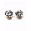 Image 2 : 10K Yellow Gold Cubic Zirconia (6.5Mm) Earrings, Made in Canada, Suggested Retail Value $240
