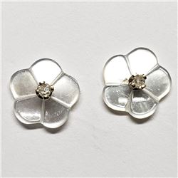 14K Yellow Gold Diamond(0.02ct) Earrings, Made in Canada, Suggested Retail Value $200