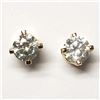 Image 1 : 14K Yellow Gold Diamond(0.16ct) 0.44Gm (I, Gh) Earrings, Made in Canada, Appraised Retail $1033